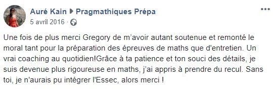Cours de maths prépa ECG