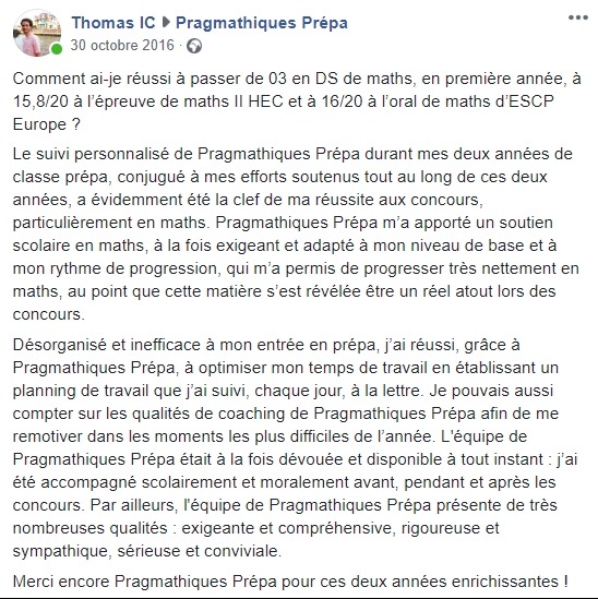 Cours de maths HEC