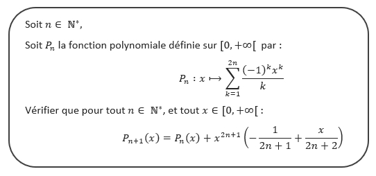 Télescopage et fonction polynomiale prépa ECG